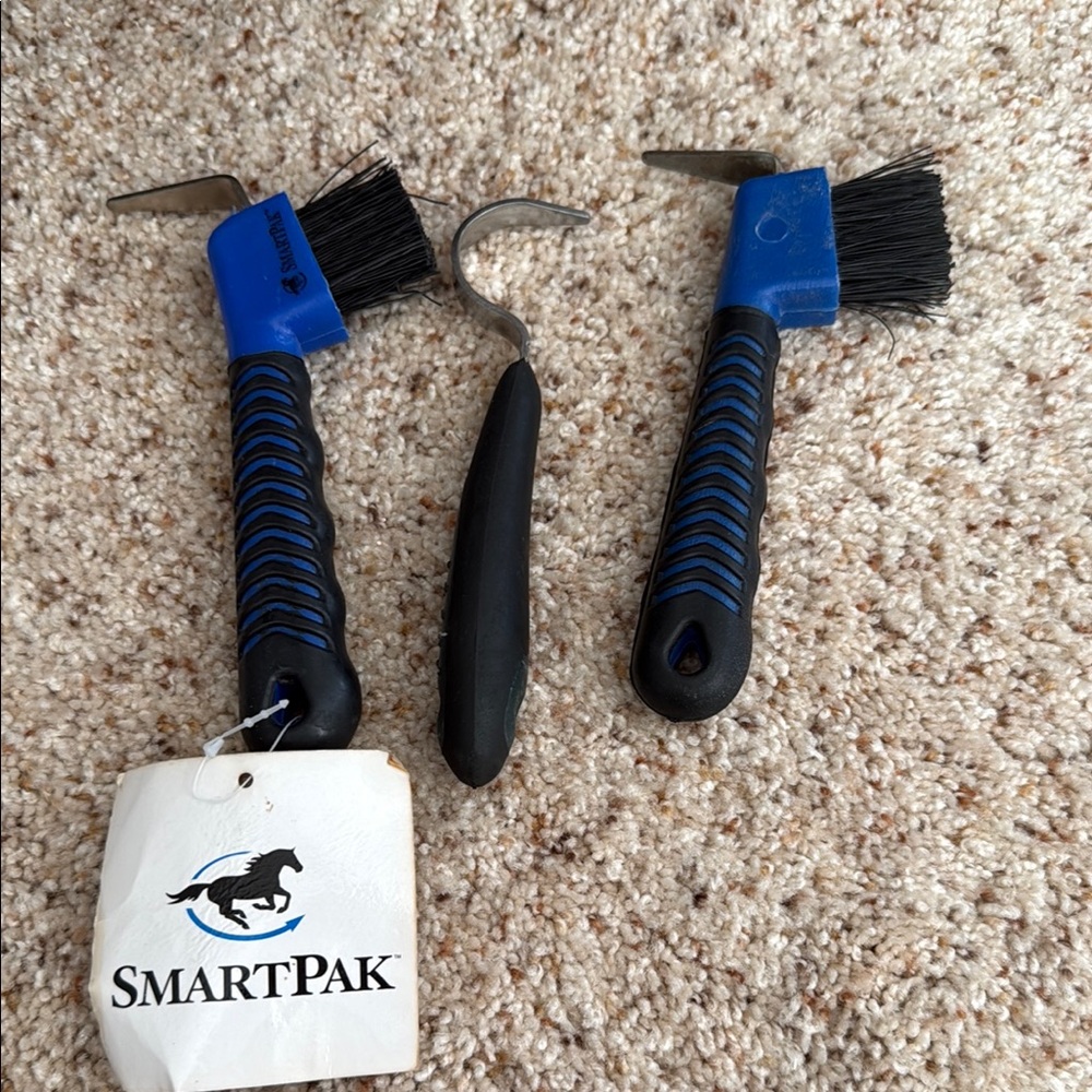 Horse Blue and Black Hoof Pick Set